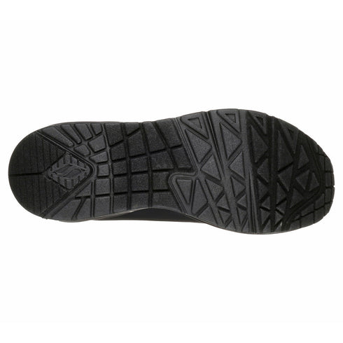 Pantofi sport, dama, SKECHERS Uno Stand On Air 73690-BBK negru, piele ecologica